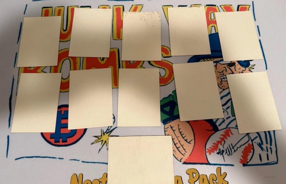 NEW Unused 1977 Star Wars Topps Series 1 Blue Complete Sticker Set 11 #1-#11 - Image 2 of 4