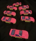 Lot of 8 Matchbox Pontiac Firebird Racer Neon Pink Yellow 1:64,Metal,3” 1985VTG