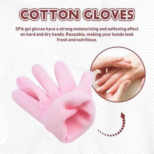 Feuchtigkeit Spendende Handschuhe mit Gel GefüTterter Baumwoll Handschuh mi2948 - Bild 2 von 7