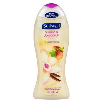 Softsoap Body Wash Vanilla & Jojoba, 4 x 591ml - Case Pack - New