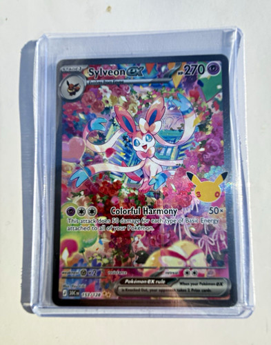 Sylveon ex 153/128 — Ultra Rare Full Art Holo English 30th Celebration NM