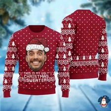Custom Face Ugly Christmas Sweater ? Funny Personalized Holiday Gift BS441