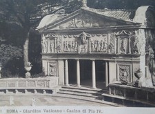 Rome Italy RPPC Postcard Early 1900s Rare Vatican Garden Casino Pious IV 491