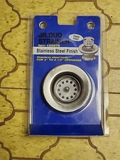 JR Duo Strainer 55878 Stainless Steel Finish 2" - 2.5" openings New Sink Strain