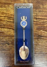 Cuillère Caithness Scotland millefiori électroplaque souvenir cuillère avec boite vintage
