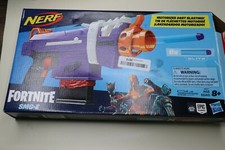 Nerf Fortnite SMG-E Blaster - 6-Dart Clip, 6 Official Nerf Elite Darts 8 , NEW 