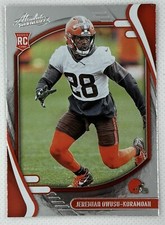 2021 Panini Absolute  #160 JEREMIAH OWUSU-KORAMOAH Rookie RC Cleveland Browns