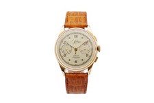 Cronógrafo Jolus Vintage Oro Rosa 18K 38mm Nuevo Servicio