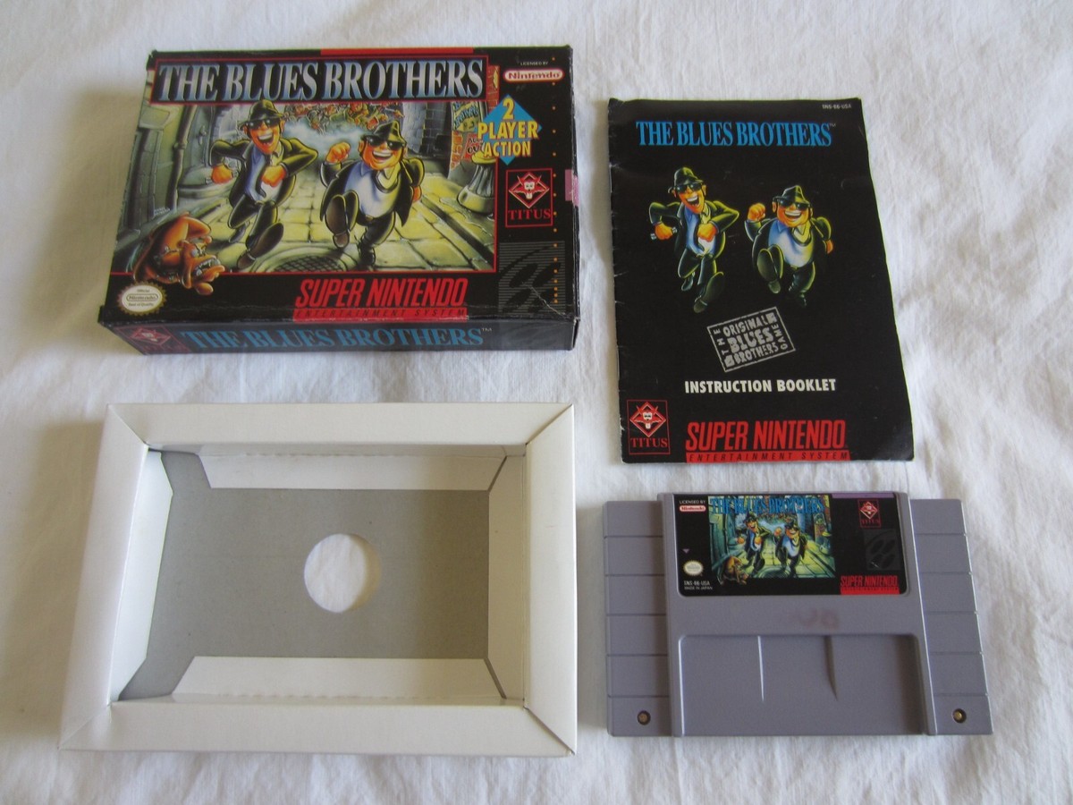 The Blues Brothers (SNES) Super Nintendo CIB Complete Box 1993