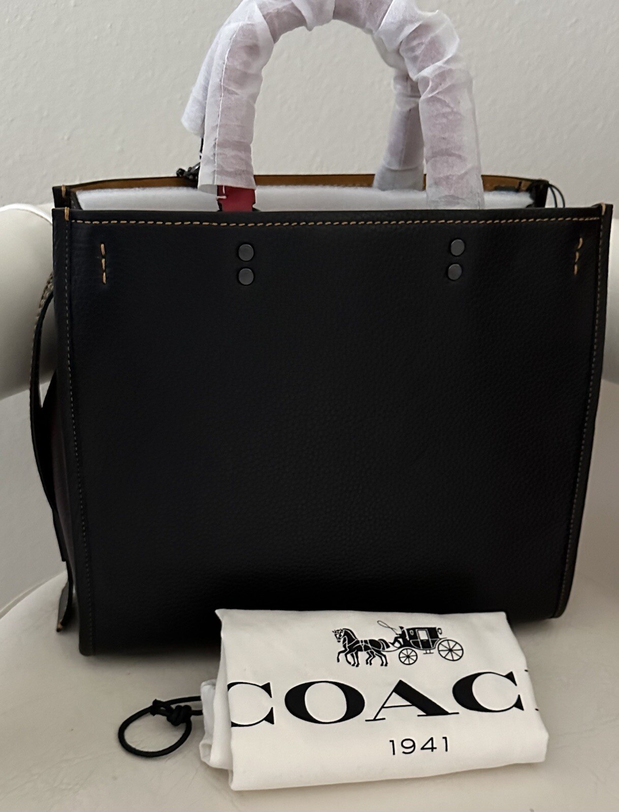 NWT COACH X DISNEY MINNIE MOUSE PATCHES ROGUE 2017 MODEL BLACK/MULTI 29187 image 3