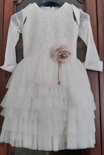 Abito bimba Prima Comunione o cerimonia color panna