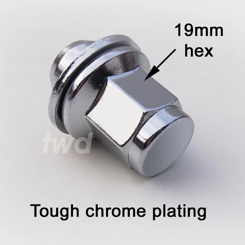 20x ALLOY WHEEL NUTS JAGUAR (M12X1.5) OE-FIT CHROME LUG BOLT STUD SOLID QUALITY - Image 4 of 4