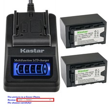 Kastar Battery LCD Quick Charger for Panasonic VW-VBD58PPK VW-VBD78 VW-VBD98