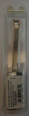 Gold Tone Stainless Steel Ladies Expansion Watch Band – 8-10mm Tapered - View #9