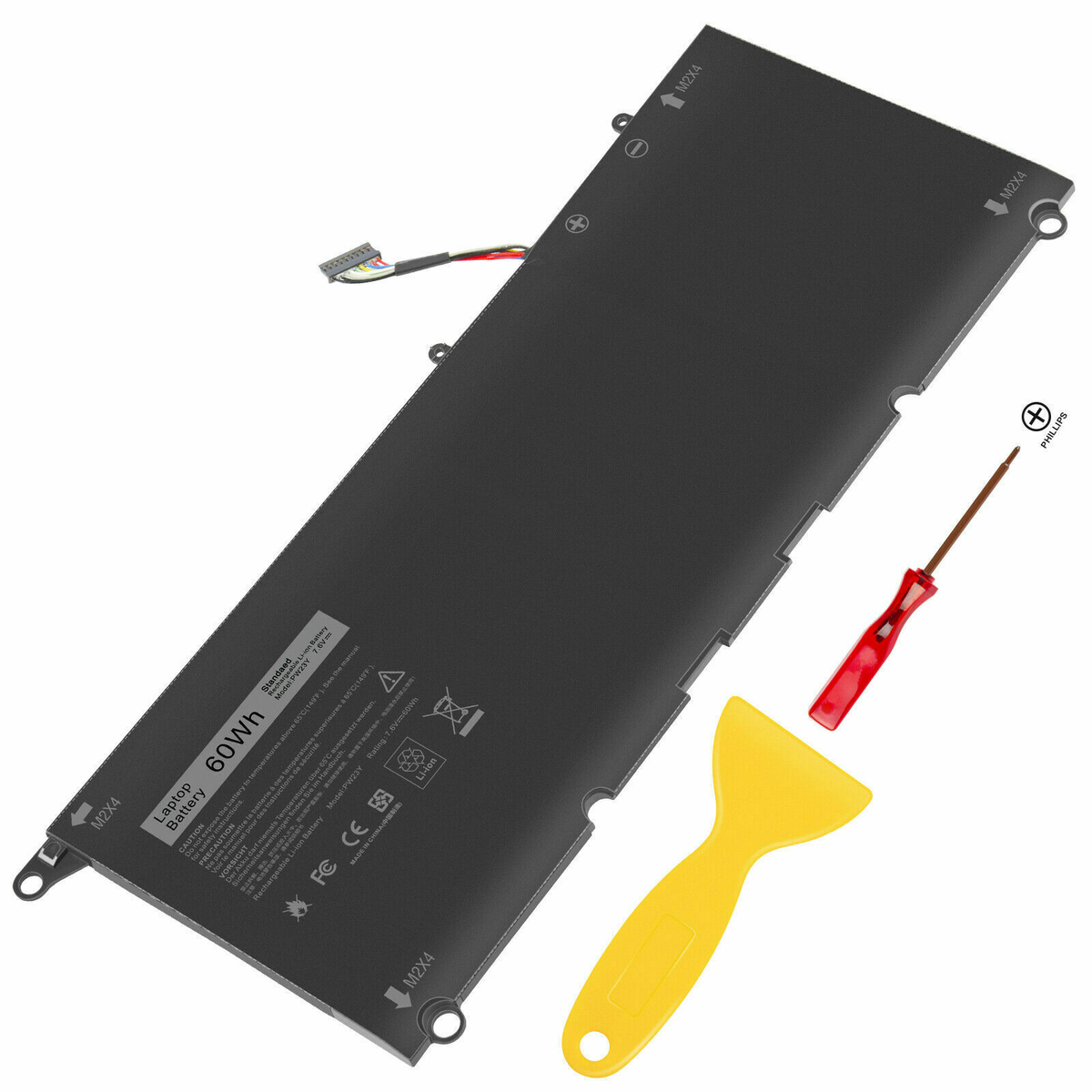 Premium Power Products Laptop Battery Replaces Dell PW23Y RNP72 TP1GT For Use In Dell XPS 13 9360. - PW23Y-ER - Laptop Batteries - Foto 2