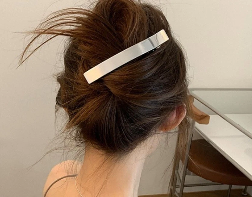 K-Celeb Accessorio METAL SHEN HAIR CLAW CLIP Modern Semplice Bold Chic Design... - Immagine 2 di 4