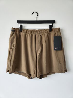 NWT LULULEMON ARTF Brown Lightweight Surge Shorts 6'' Lined Men's XXL
