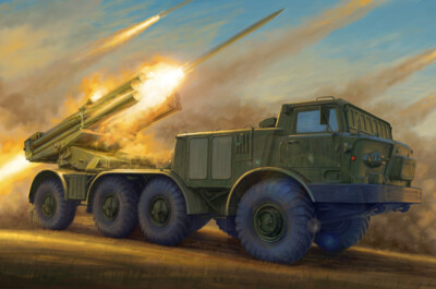 Russian 9p140 Tel Of 9k57 Uragan Multiple Launch Rocket System 1:72 Model Kit
