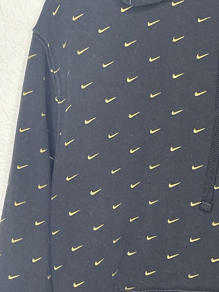 NIKE Men’s Pullover Hoodie Sweatshirt “All Over Swoosh” Size M eBay