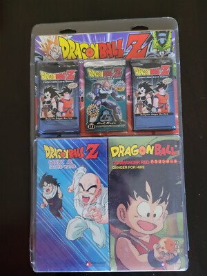 DBZ VHS Box Set 6 Sealed Dragonball Score Booster Packs Cell & Saiyan Saga  +3PR | eBay