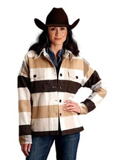 Stetson Western Jacket Womens Oversized Xl Brown 11-098-0539-7065 Br