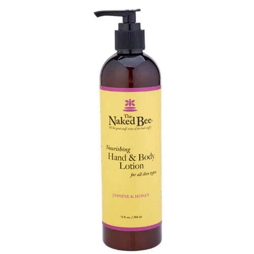 Naked Bee Hand & Body Lotion 12 Oz. - Jasmine & Honey