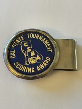 Cal State Tournament CSBA Scoring Award Money Clip Vintage Bowling Award