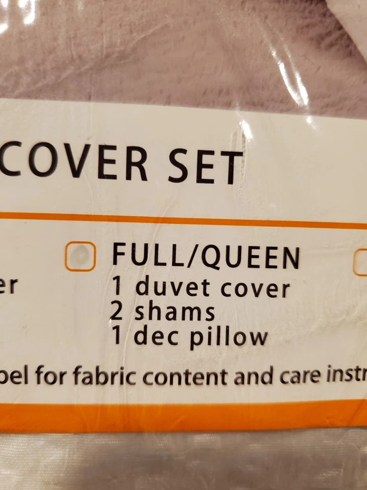 Full / Queen White Whitney Solid Clipped Jacquard Duvet Cover Set & Throw Pillow - Image 4 of 4