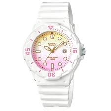 Casio Fashion Women's 100m Analog Resin White Watch  LRW-200H-4E2