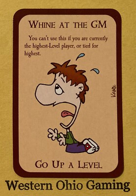 Munchkin Whine At The GM Card USED Steve Jackson Games SJG