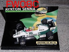 Williams Ford FW08C Senna 1/43 Minicar 1983 Test Unused 14Y+ JAPAN