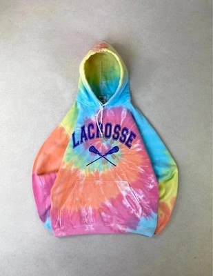 Pullover Gildan Hoodie Sweat Print Lacrosse 80% Baumwolle Tie And Dye S