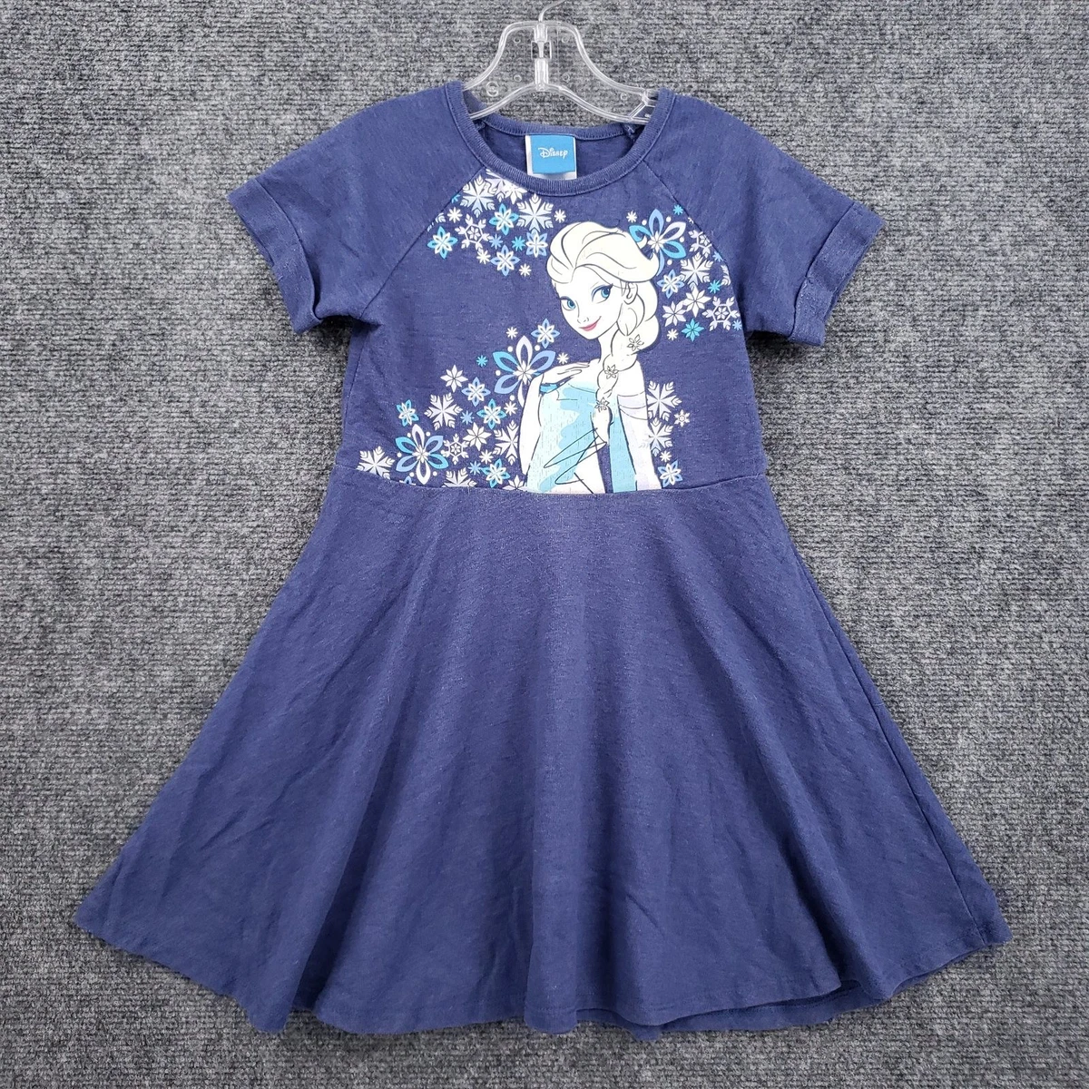 cotton elsa dress Posh Peanut Girl's Disney Frozen Tulle in Blue, 10Y-12Y, Viscose from Bamboo 24.5 inches) Elsa Printed Cotton Dress |