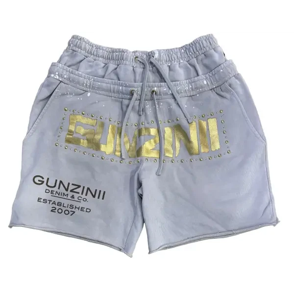 Gunzini cropped studded short