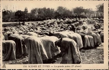 La Grande Priere Algiers Algeria vintage postcard b804