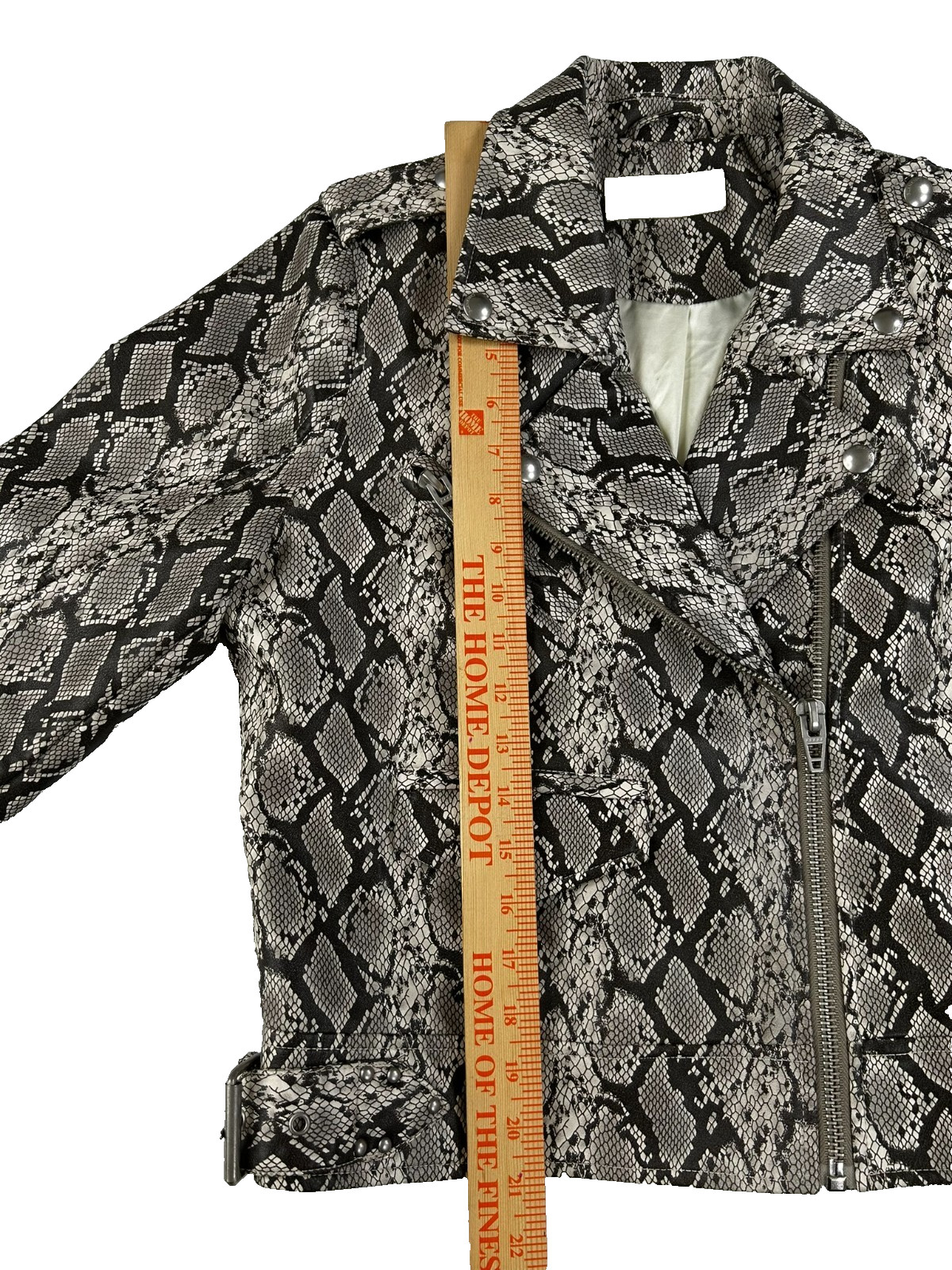 Blank NYC Women's Snakeskin Python Print Biker Mo… - image 6