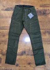 Dovetail Women Workwear Maven X Cargo Pants Slim Leg Fit Moss Green Size 2x30