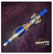 Doctor Who 12th Blue Metal Sonic Screwdriver LED Light Color Change Replica Prop