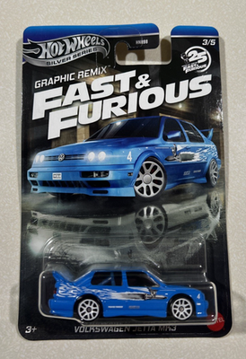 NEW 2025 Hot Wheels Fast & Furious Graphic Remix Volkswagen Jetta