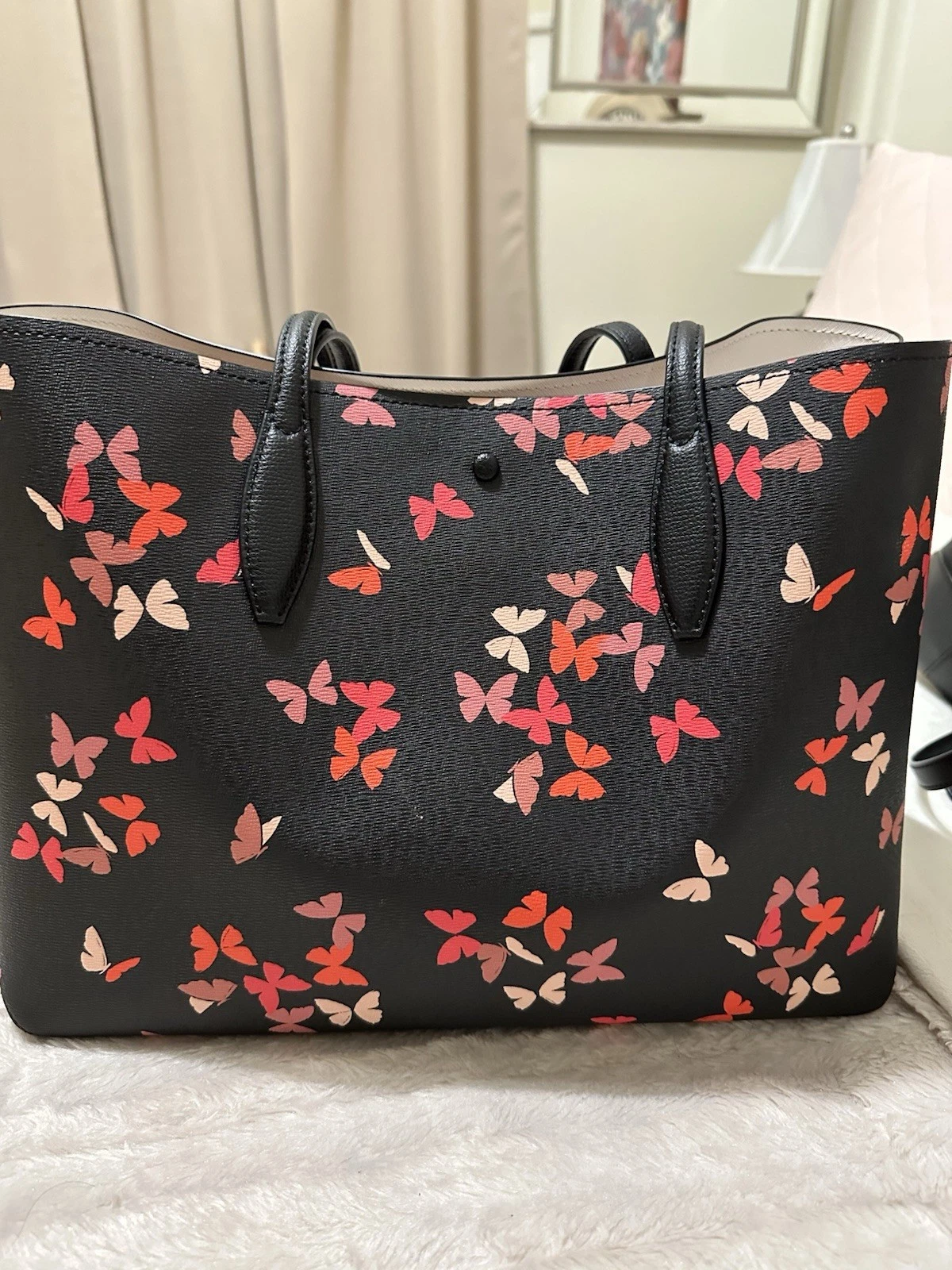 Borsa grande Kate Spade Hawthorne Lane Ryan nera farfalla
