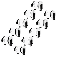 DK-2205 2.4 in x 100 ft Continuous Labels Used with Brother QL Printer 10Rolls