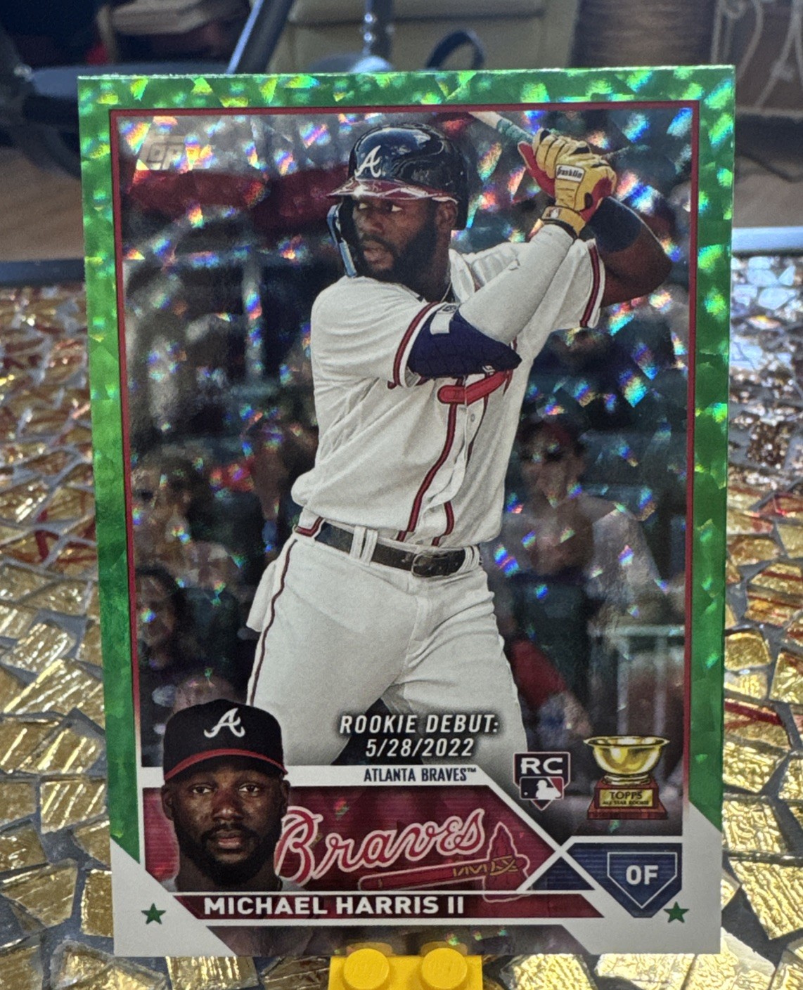 2023 Topps Update Michael Harris Green Foil Rookie Debut RC /499 Braves