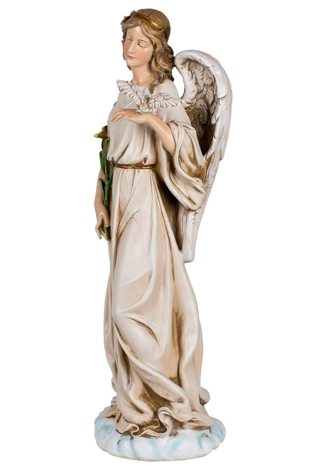 Angel with Dove Garden Statue – 24.5" Tall Religious Outdoor Décor – Inspirat... - Image 3 of 3