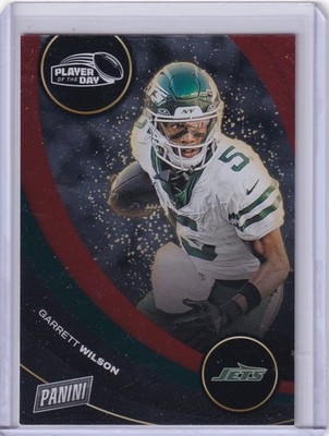 Garrett Wilson 2024 Panini Player of the Day #34 Red /99 New York Jets