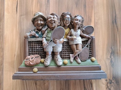 Vintage 1992 ''Mixed Doubles'' By Lee Sievers Cairn Figurine, Excellent Condition.