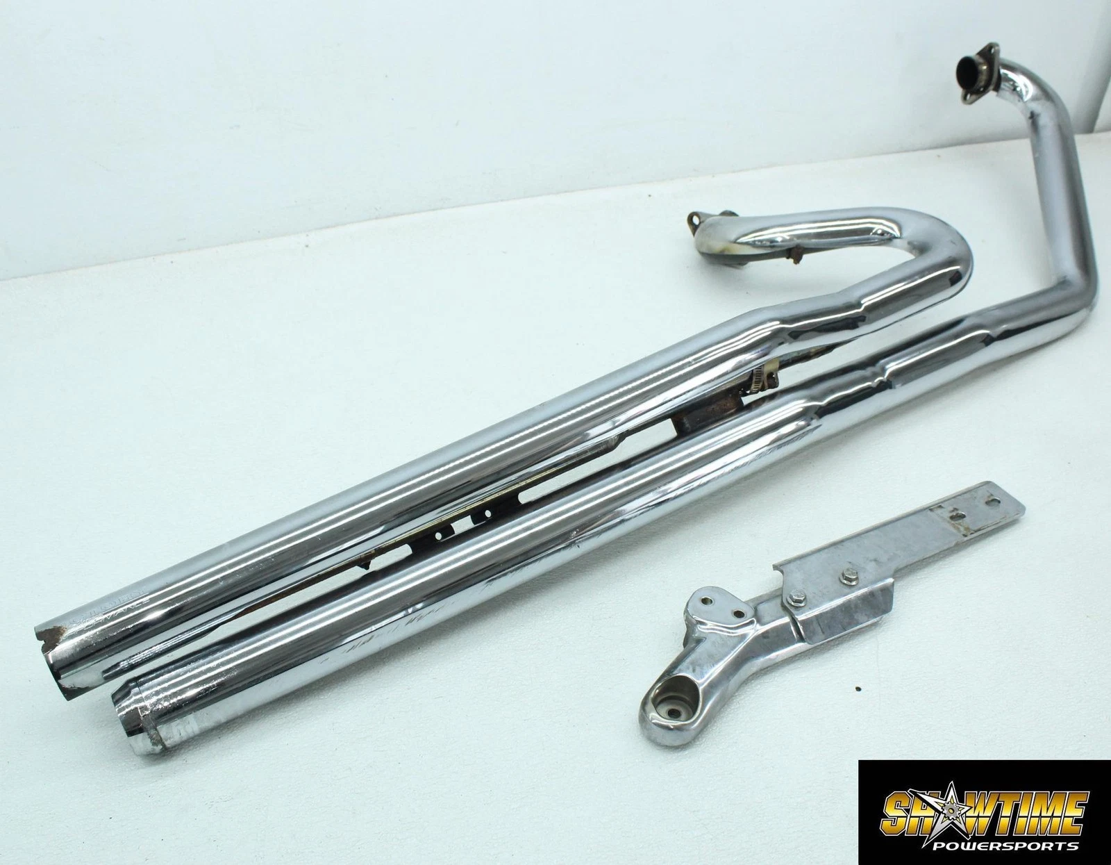 06-12 VICTORY KINGPIN PERFORMANCE EXHAUST MUFFLERS HEADER PIPE SET MOUNT