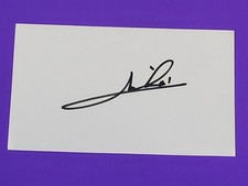 MARIO ANDRETTI  AUTOGRAPH 3.5X6 INDEX CARD RACING LEGEND