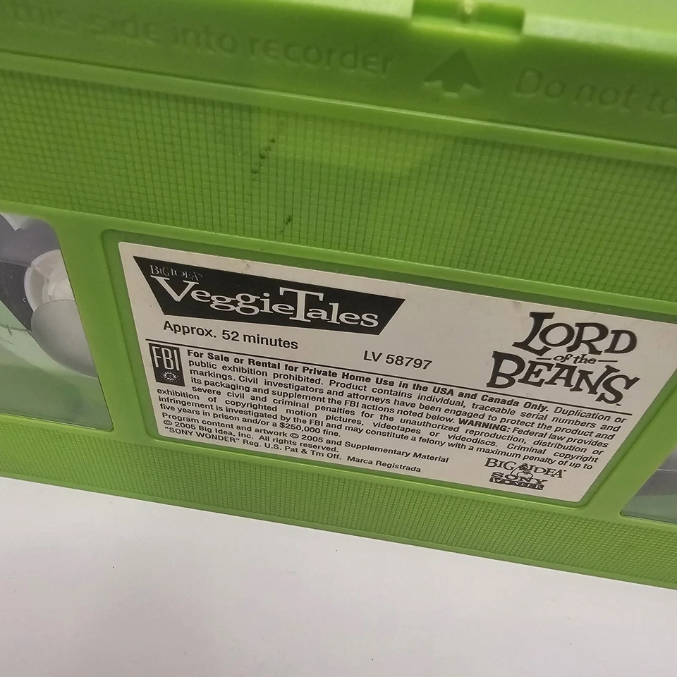 VeggieTales Lord Of The Beans VHS.  Big Idea 2005 - Image 2 of 4