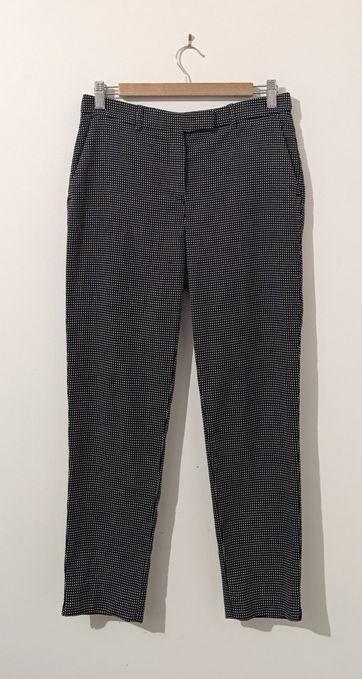 Marcs Women’s Pants Size 10 - Black White - Tweed Look - Crop - Pockets - Work