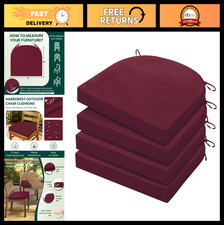 Outdoor Chair Cushions Set of 4, Water Resistant Patio Seat Cushions, 17"x16"x2"